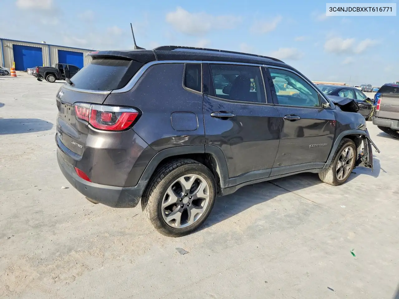 2019 Jeep Compass Limited VIN: 3C4NJDCBXKT616771 Lot: 59270076