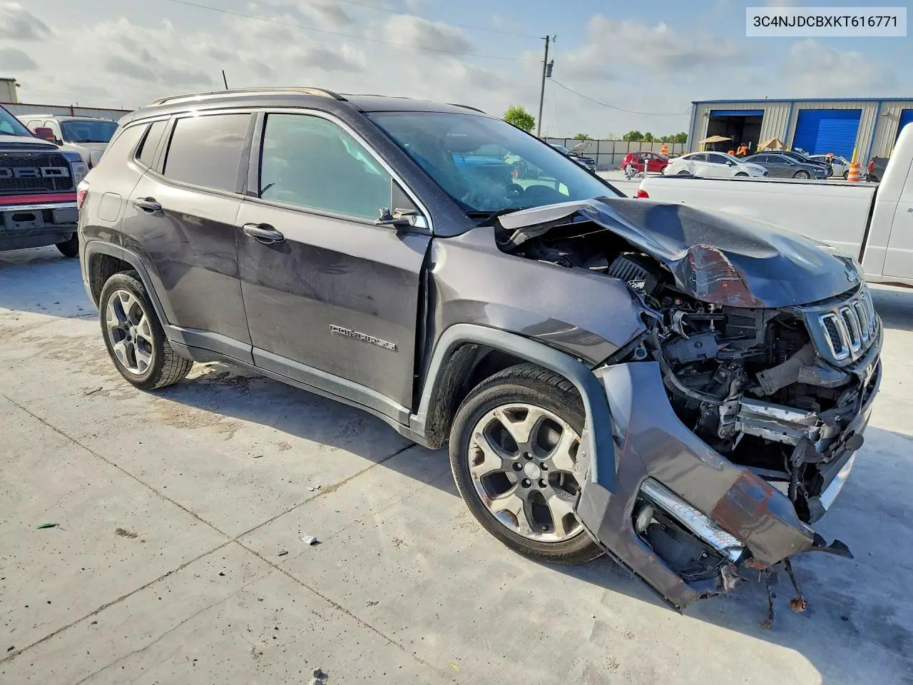 2019 Jeep Compass Limited VIN: 3C4NJDCBXKT616771 Lot: 59270076