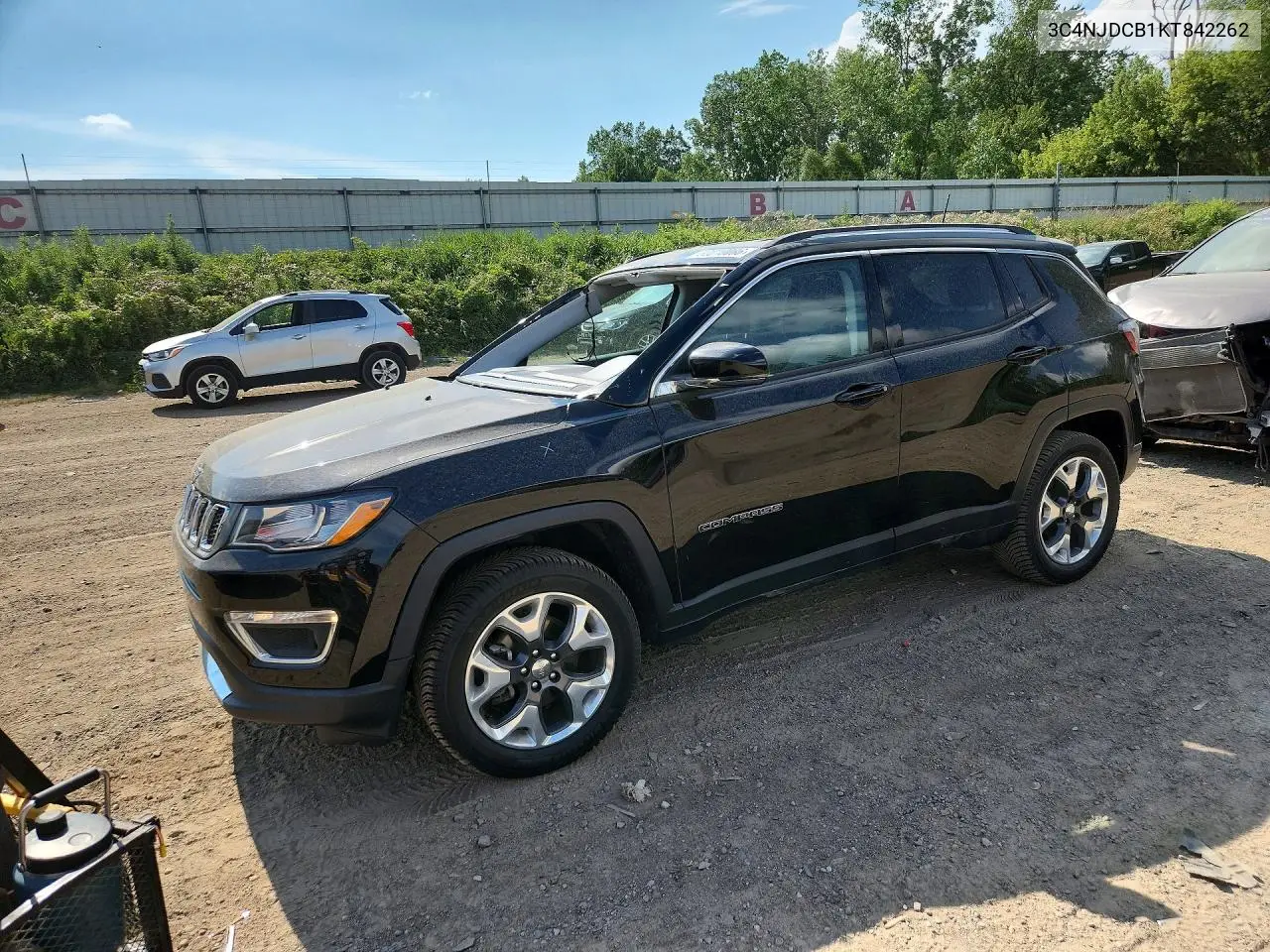 2019 Jeep Compass Limited VIN: 3C4NJDCB1KT842262 Lot: 60010086