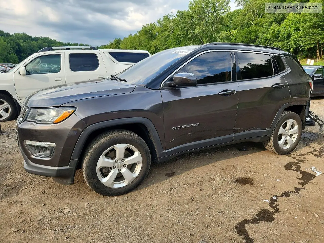 2019 Jeep Compass Latitude VIN: 3C4NJDBB0KT654222 Lot: 60555816