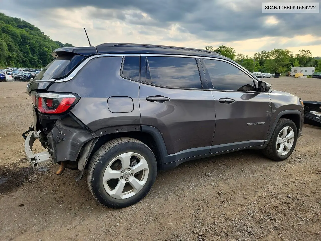 2019 Jeep Compass Latitude VIN: 3C4NJDBB0KT654222 Lot: 60555816