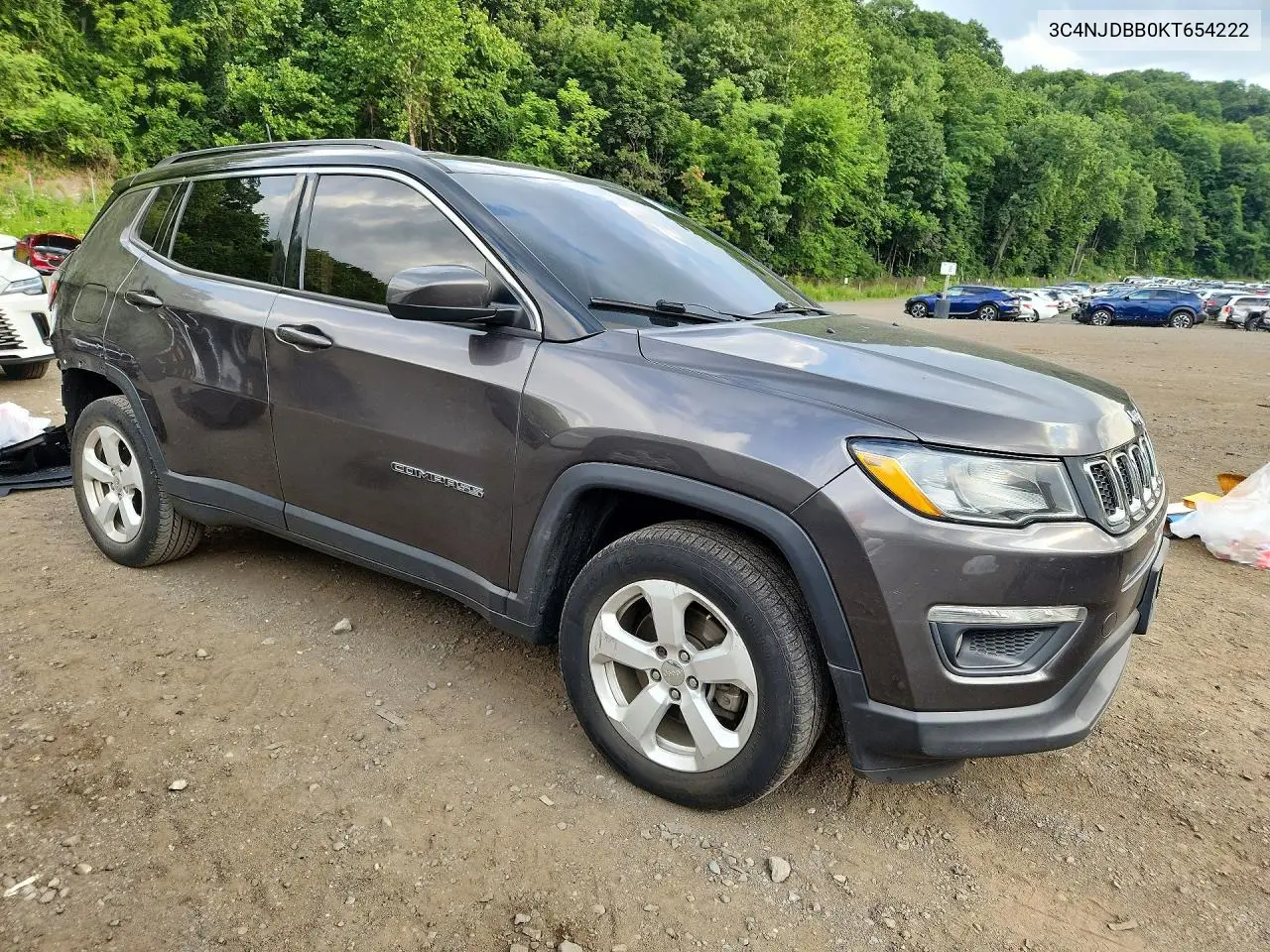 2019 Jeep Compass Latitude VIN: 3C4NJDBB0KT654222 Lot: 60555816