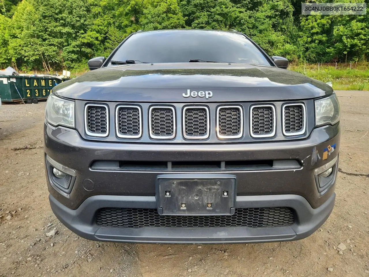 2019 Jeep Compass Latitude VIN: 3C4NJDBB0KT654222 Lot: 60555816