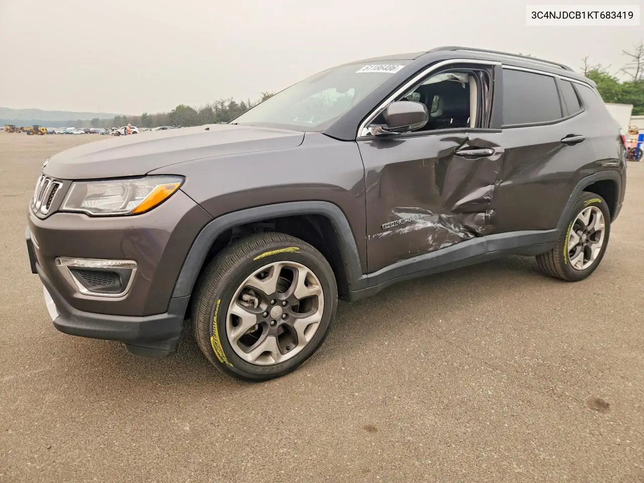 2019 Jeep Compass Limited VIN: 3C4NJDCB1KT683419 Lot: 61186486