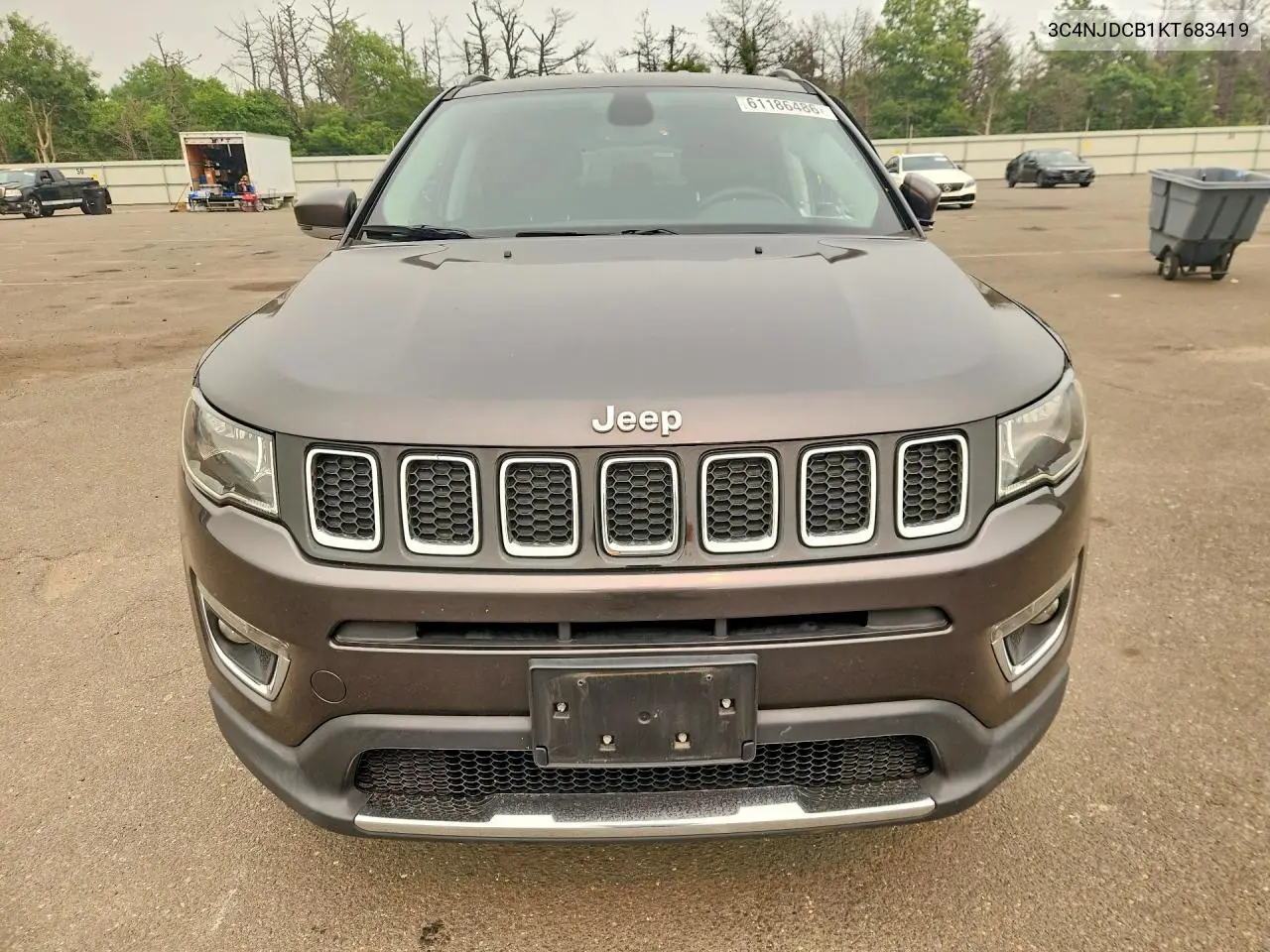 2019 Jeep Compass Limited VIN: 3C4NJDCB1KT683419 Lot: 61186486