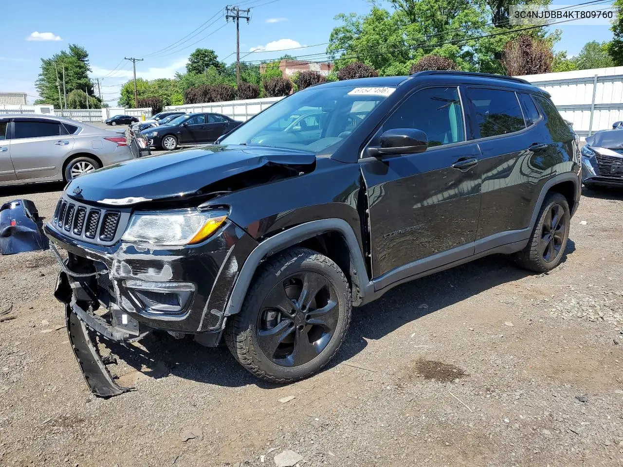 2019 Jeep Compass Latitude VIN: 3C4NJDBB4KT809760 Lot: 61547496
