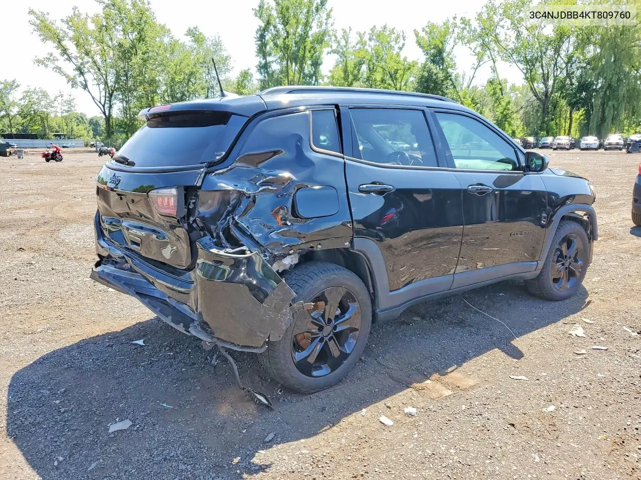 2019 Jeep Compass Latitude VIN: 3C4NJDBB4KT809760 Lot: 61547496