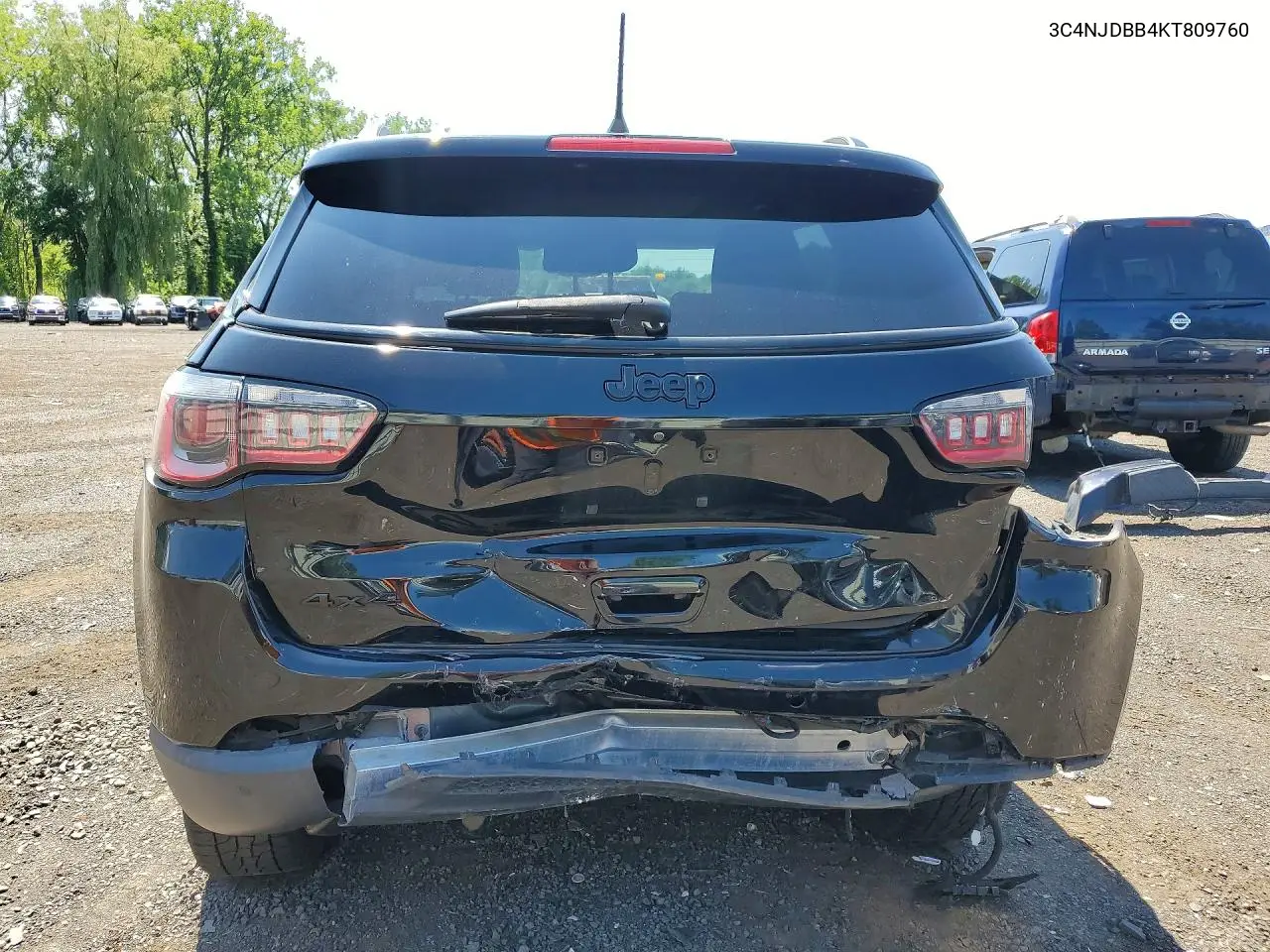 2019 Jeep Compass Latitude VIN: 3C4NJDBB4KT809760 Lot: 61547496