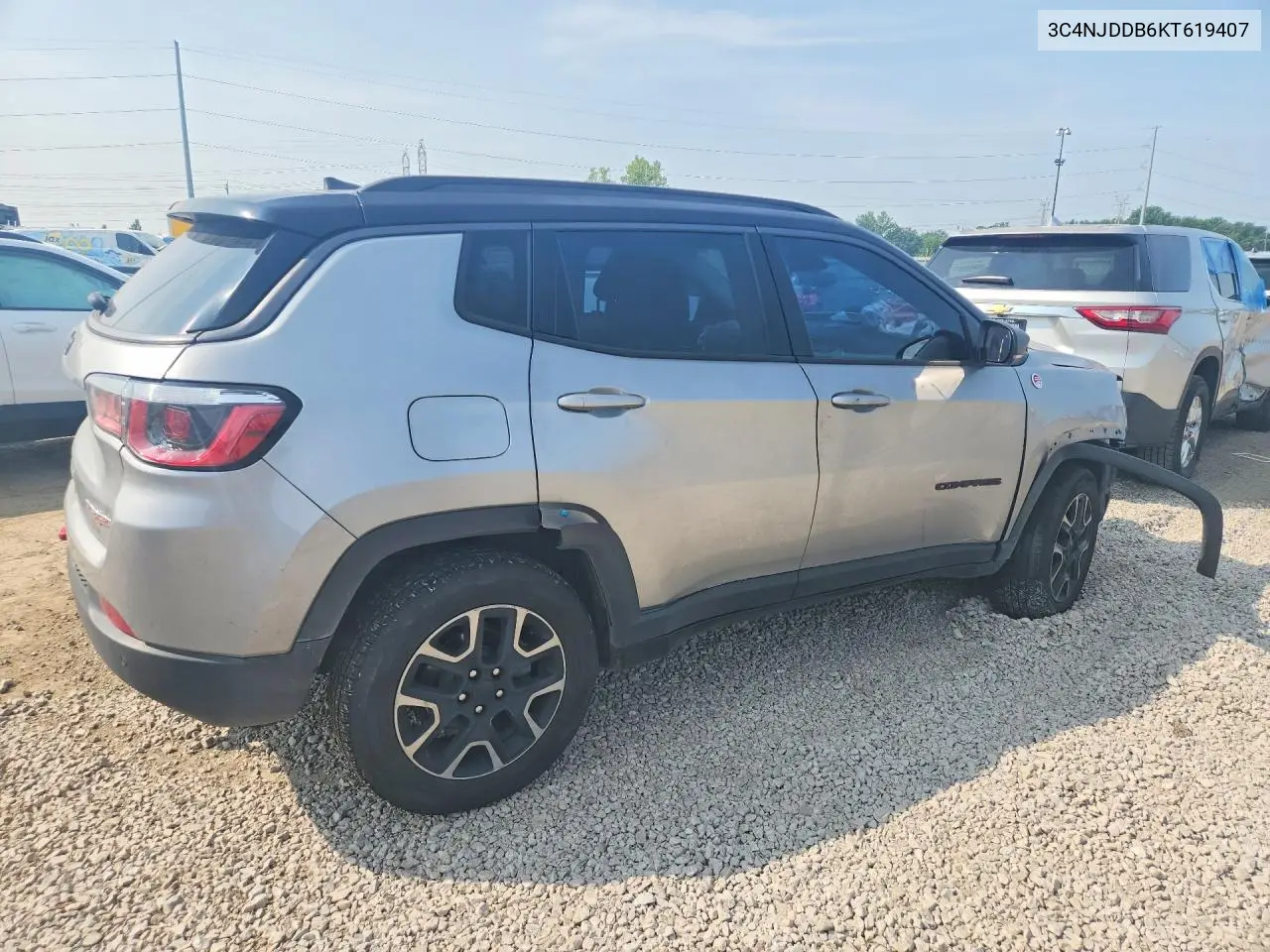 2019 Jeep Compass Trailhawk VIN: 3C4NJDDB6KT619407 Lot: 61700486