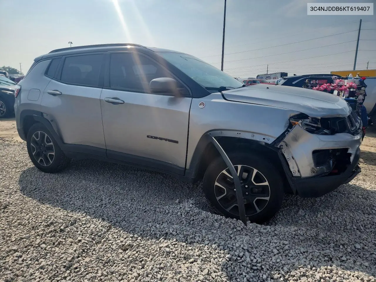 2019 Jeep Compass Trailhawk VIN: 3C4NJDDB6KT619407 Lot: 61700486