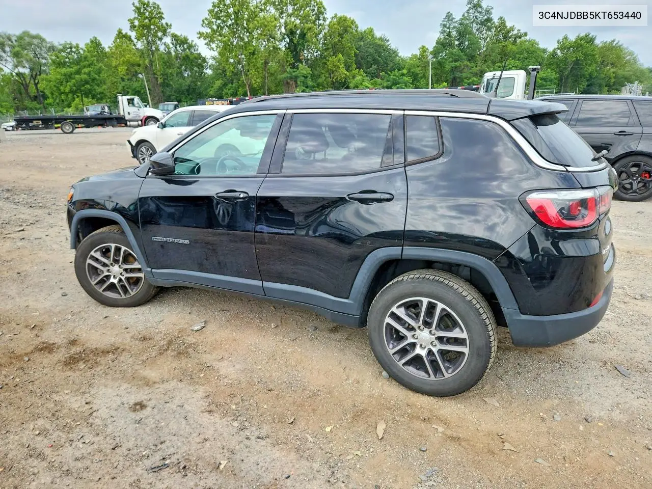 2019 Jeep Compass Latitude VIN: 3C4NJDBB5KT653440 Lot: 61936106