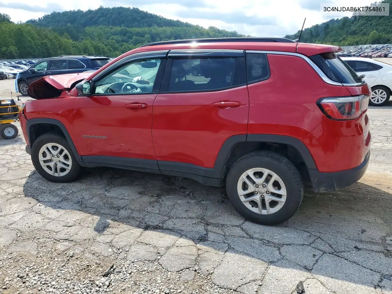 2019 Jeep Compass Sport VIN: 3C4NJDAB6KT754861 Lot: 62070996
