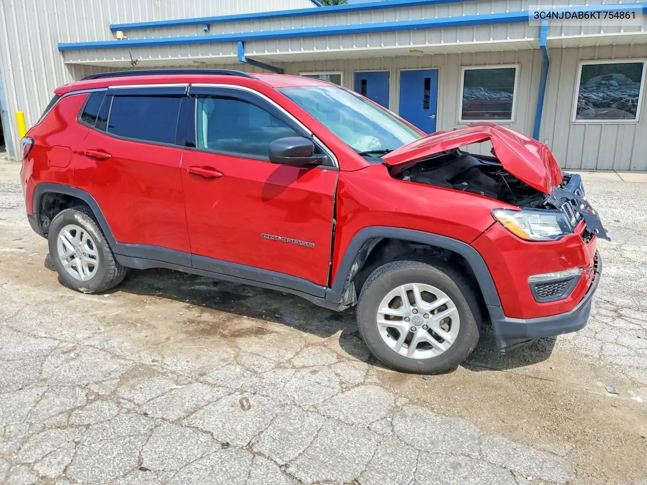 2019 Jeep Compass Sport VIN: 3C4NJDAB6KT754861 Lot: 62070996