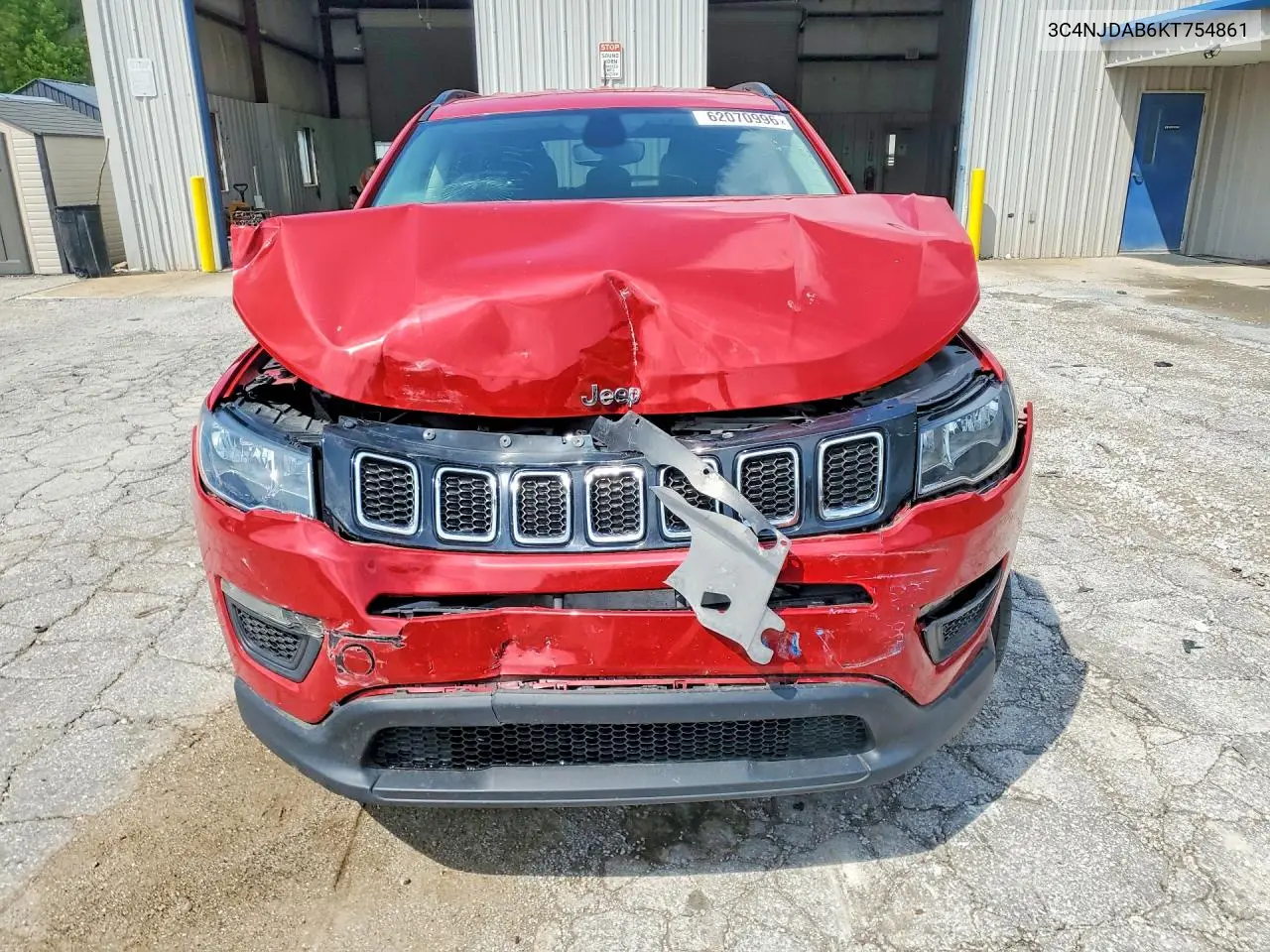 2019 Jeep Compass Sport VIN: 3C4NJDAB6KT754861 Lot: 62070996