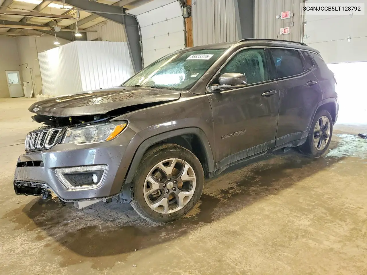2020 Jeep Compass Limited VIN: 3C4NJCCB5LT128792 Lot: 56623266