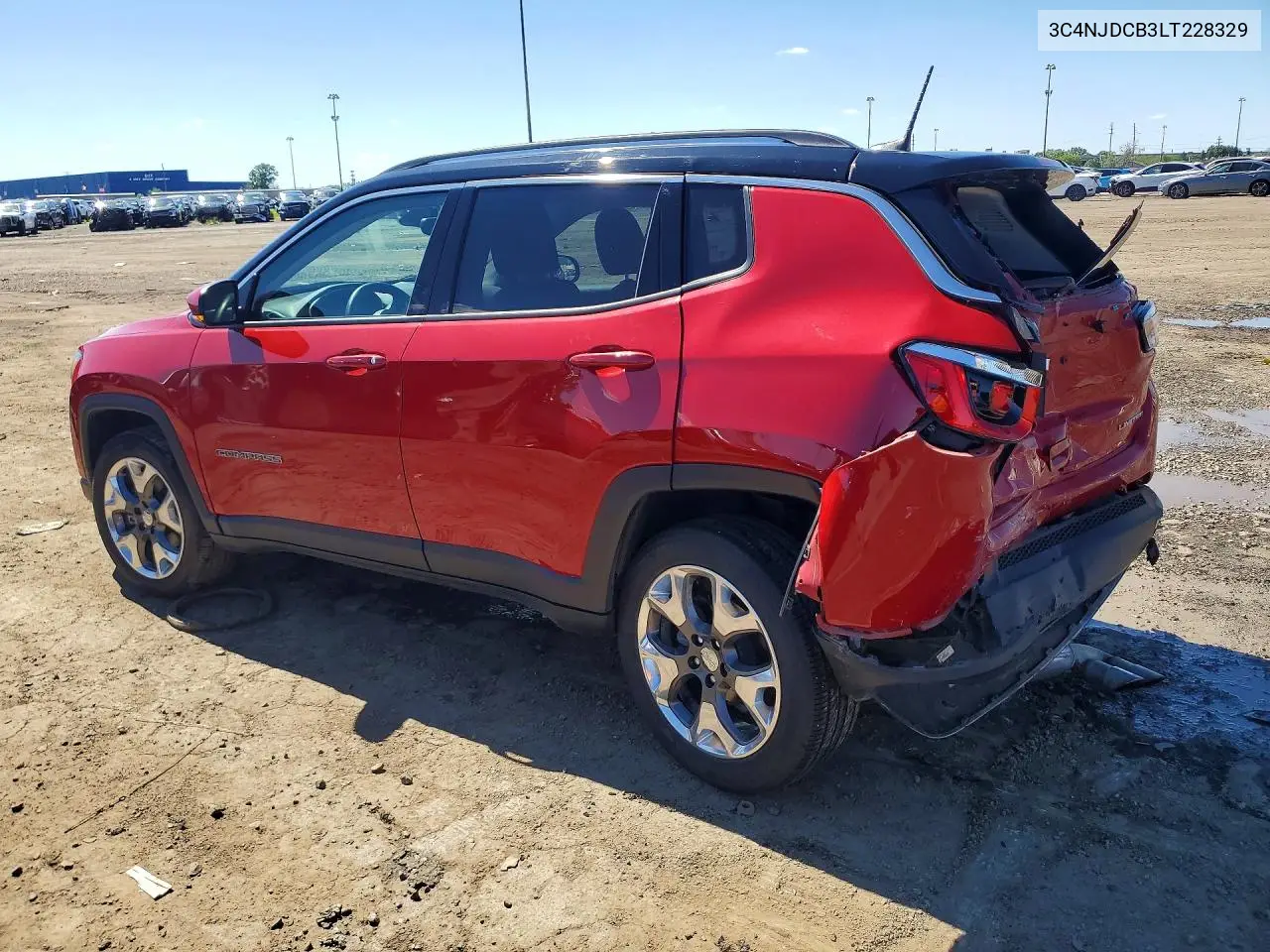 2020 Jeep Compass Limited VIN: 3C4NJDCB3LT228329 Lot: 57320636