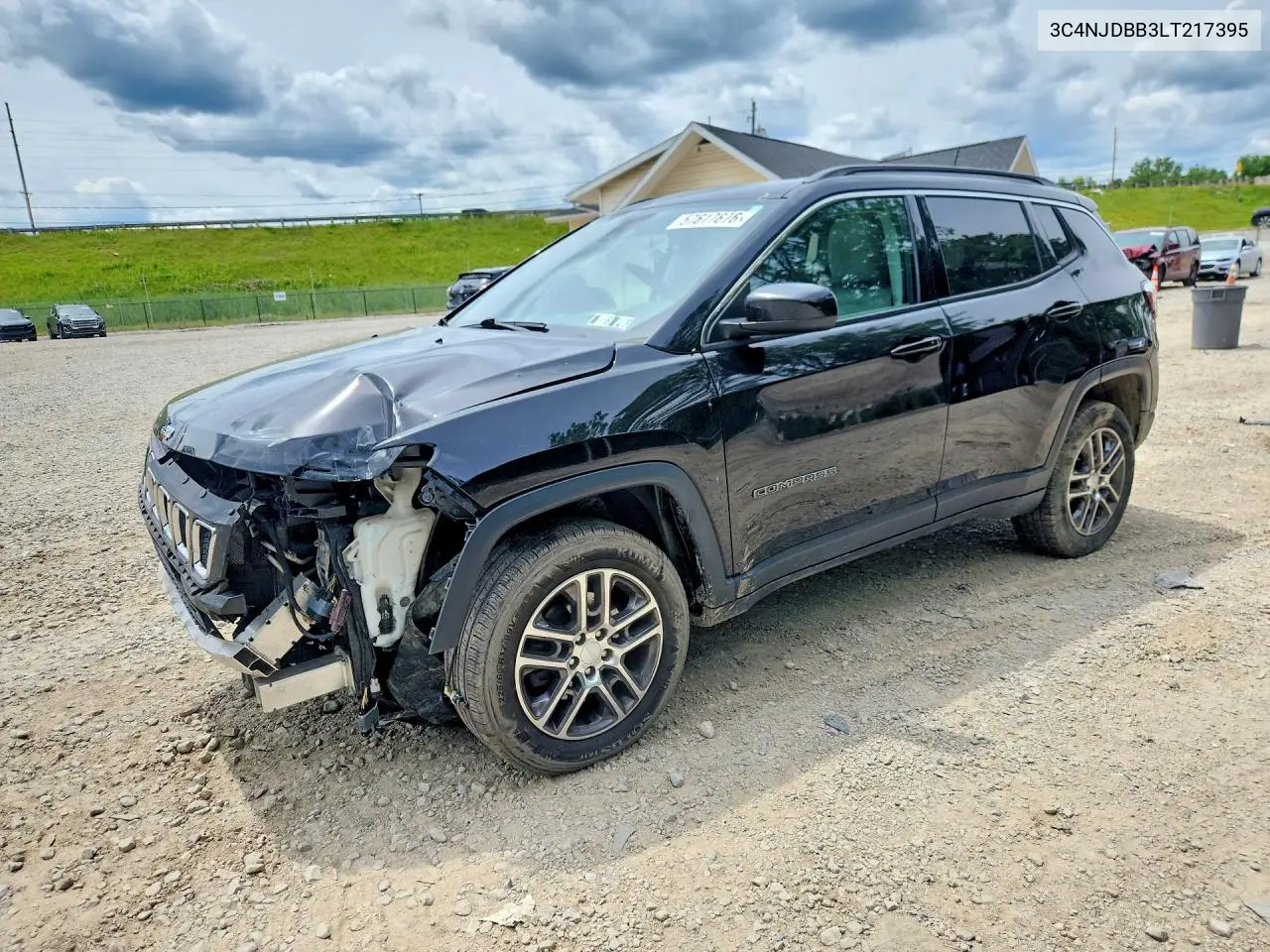 2020 Jeep Compass Latitude VIN: 3C4NJDBB3LT217395 Lot: 57617676