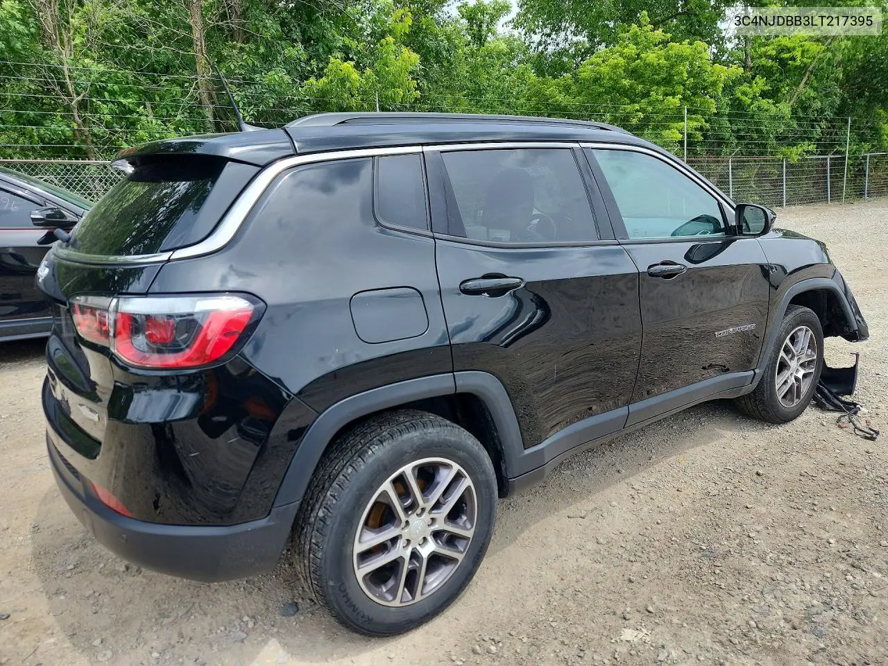 2020 Jeep Compass Latitude VIN: 3C4NJDBB3LT217395 Lot: 57617676