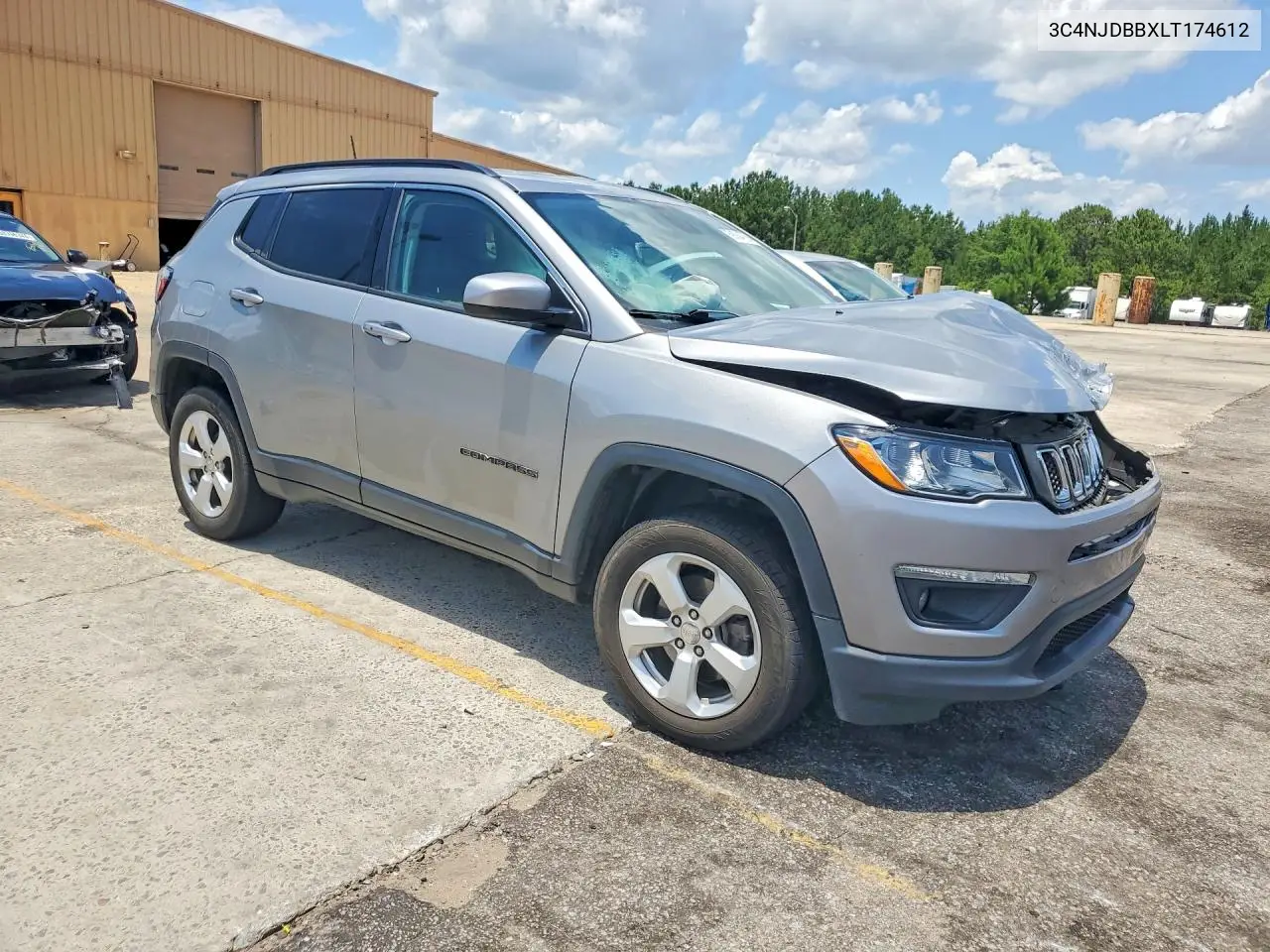2020 Jeep Compass Latitude VIN: 3C4NJDBBXLT174612 Lot: 58364786