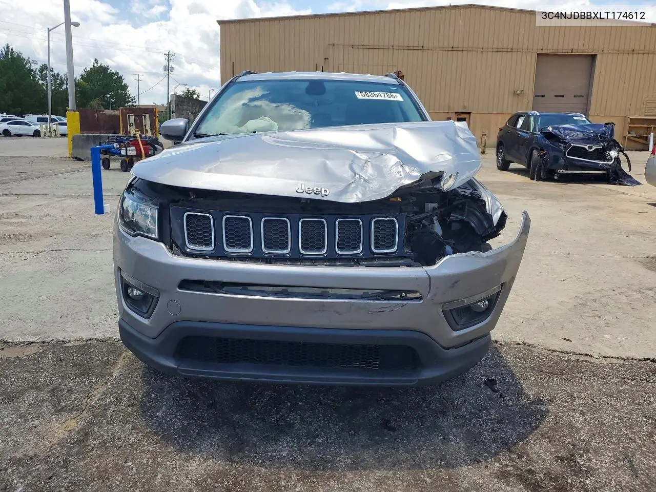 2020 Jeep Compass Latitude VIN: 3C4NJDBBXLT174612 Lot: 58364786