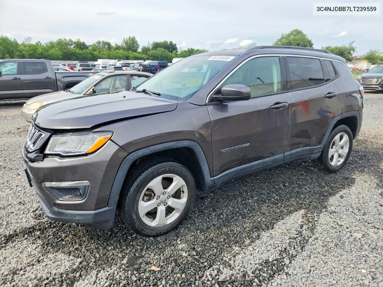 2020 Jeep Compass Latitude VIN: 3C4NJDBB7LT239559 Lot: 59159336
