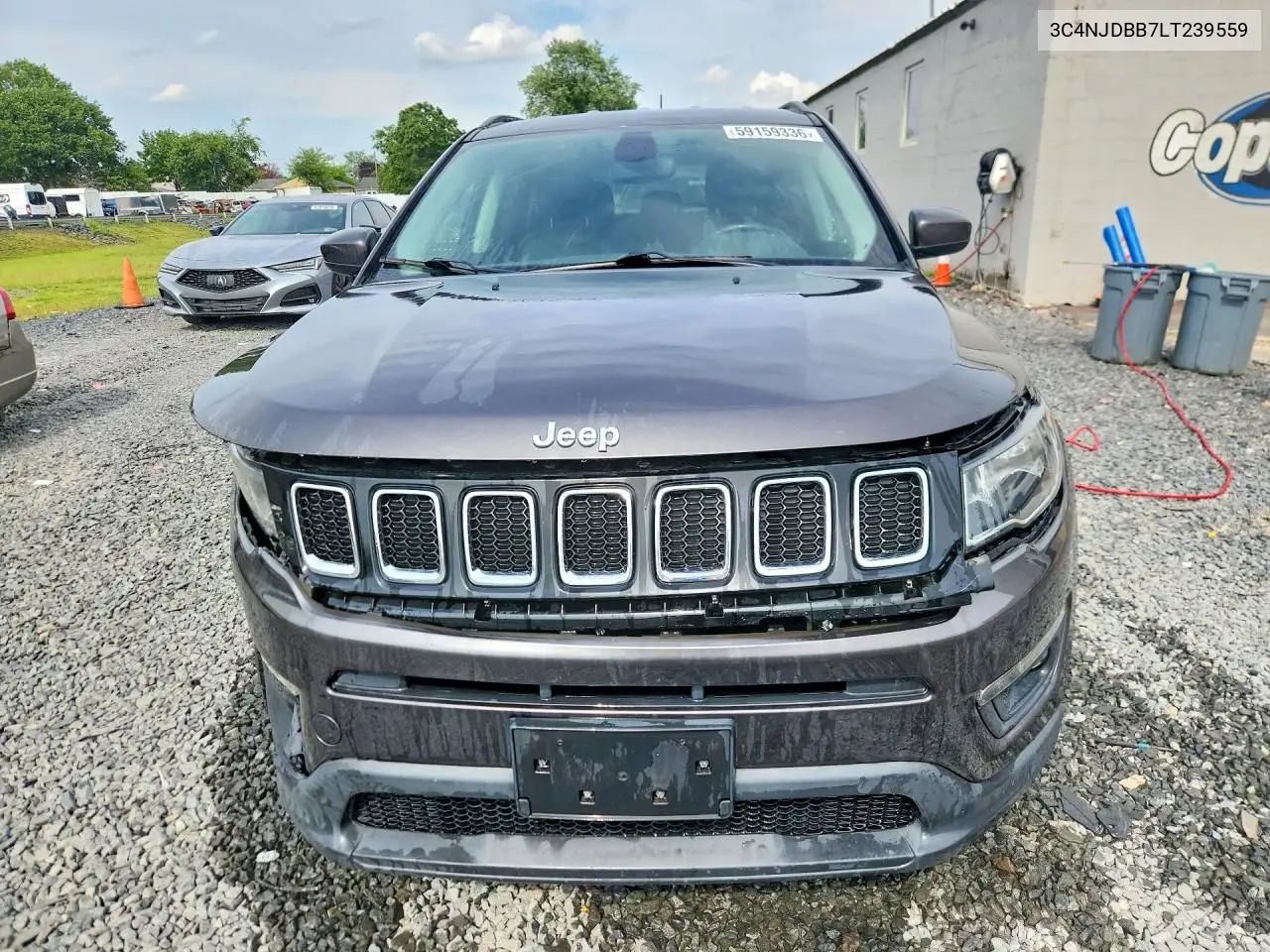 2020 Jeep Compass Latitude VIN: 3C4NJDBB7LT239559 Lot: 59159336