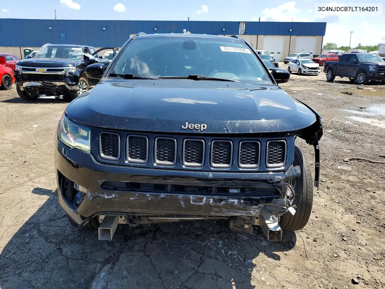 2020 Jeep Compass Limited VIN: 3C4NJDCB7LT164201 Lot: 60197396