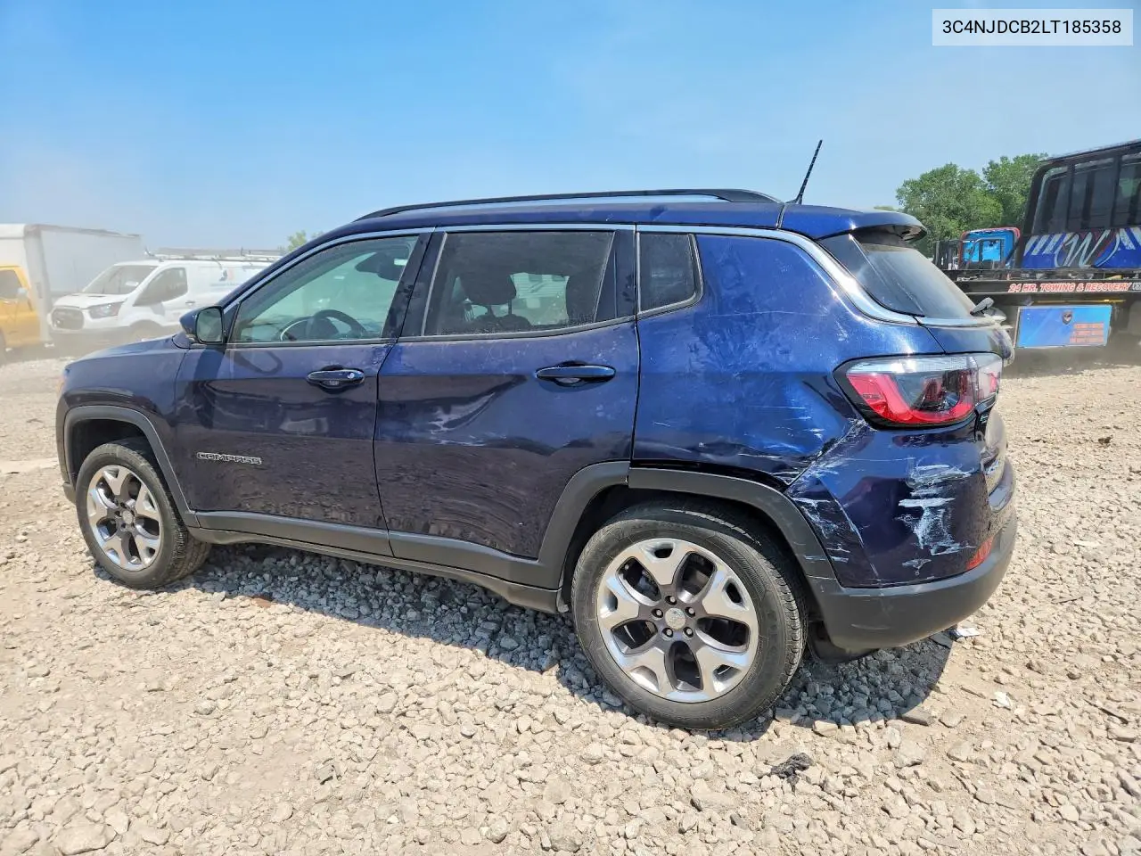 2020 Jeep Compass Limited VIN: 3C4NJDCB2LT185358 Lot: 60829556