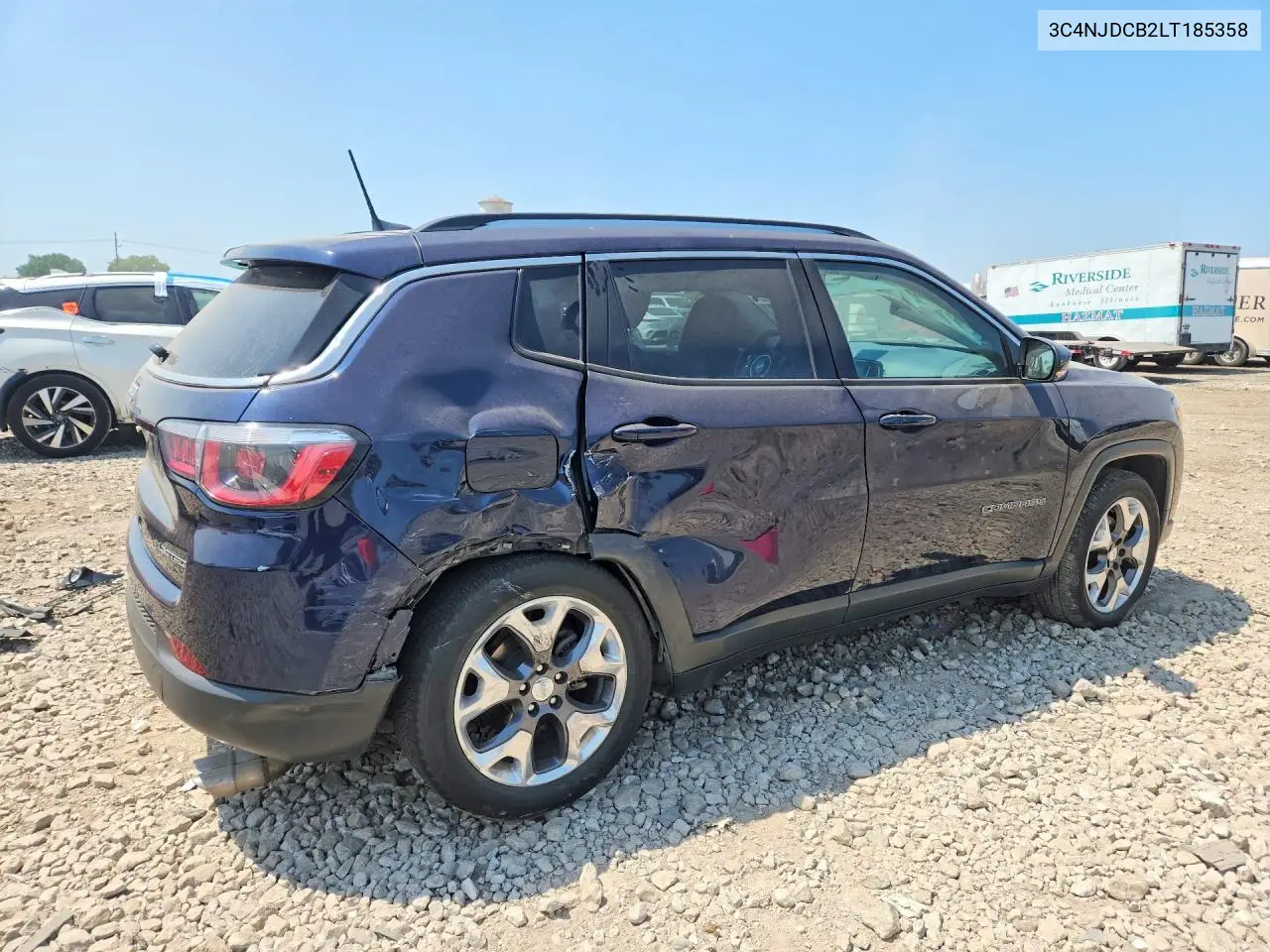 2020 Jeep Compass Limited VIN: 3C4NJDCB2LT185358 Lot: 60829556