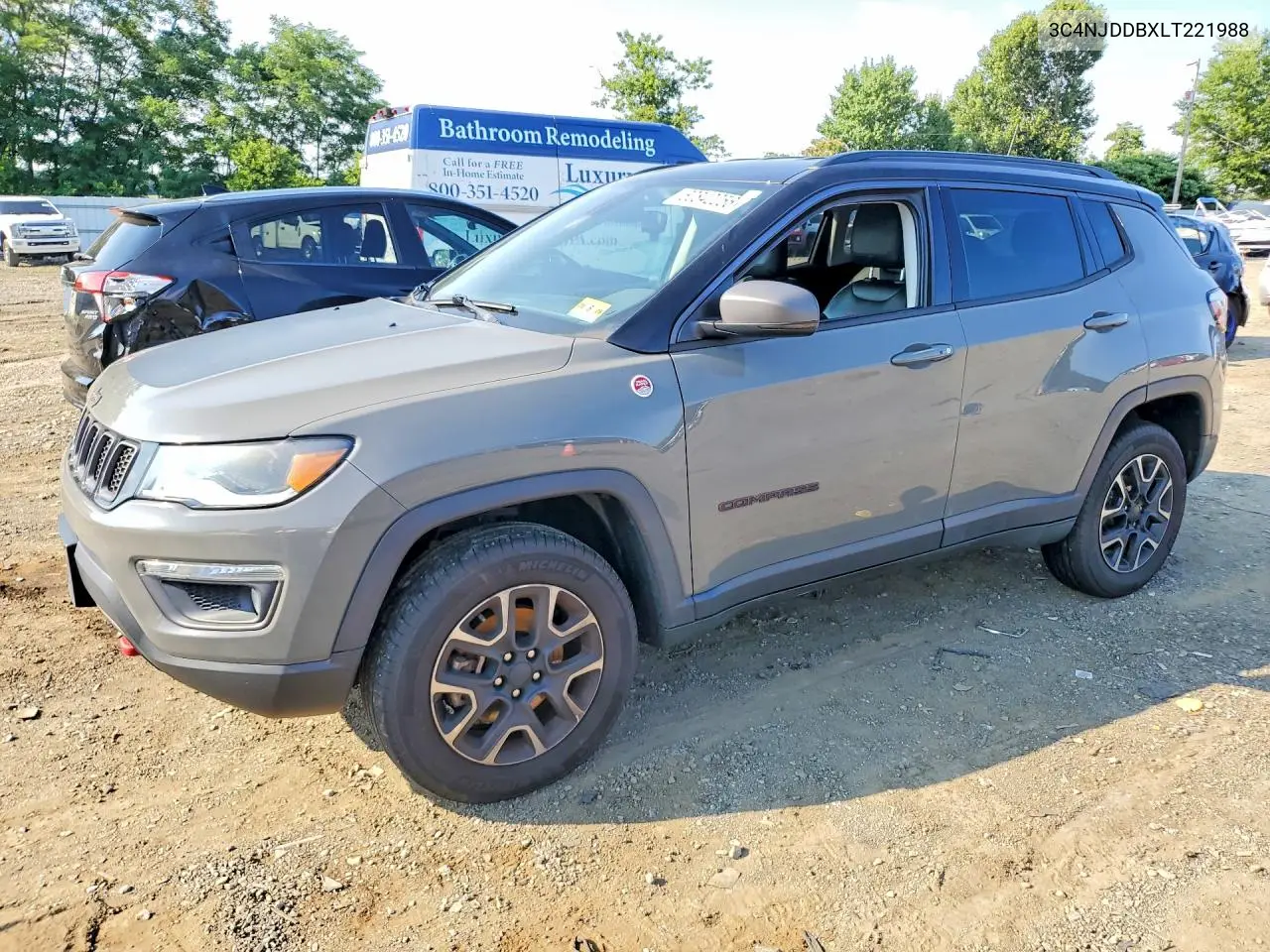 2020 Jeep Compass Trailhawk VIN: 3C4NJDDBXLT221988 Lot: 60842256