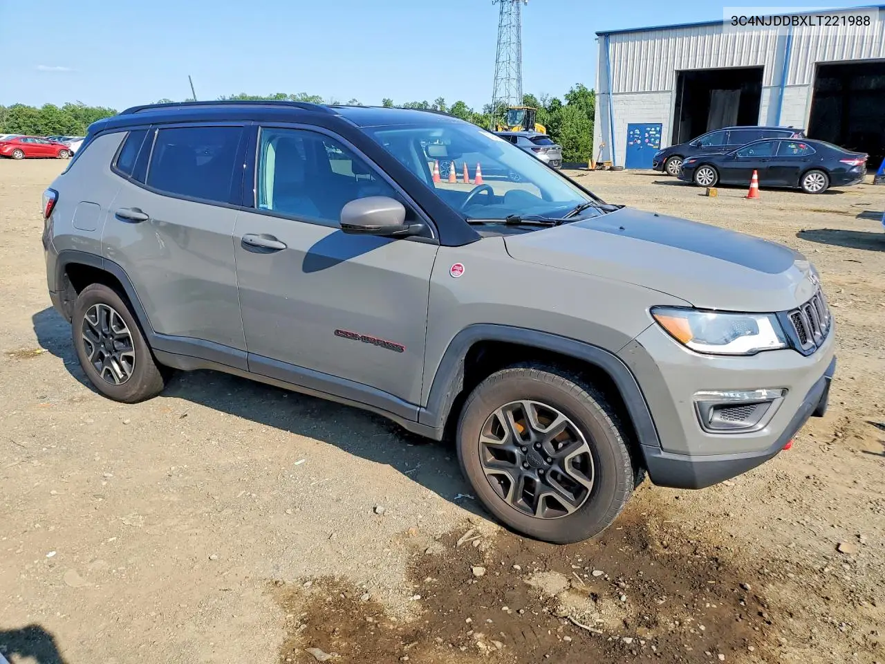 2020 Jeep Compass Trailhawk VIN: 3C4NJDDBXLT221988 Lot: 60842256
