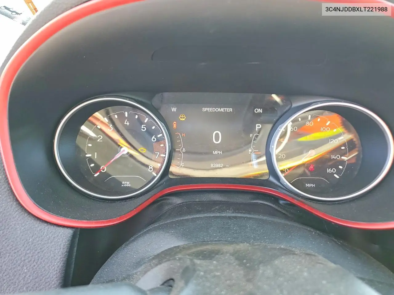 2020 Jeep Compass Trailhawk VIN: 3C4NJDDBXLT221988 Lot: 60842256