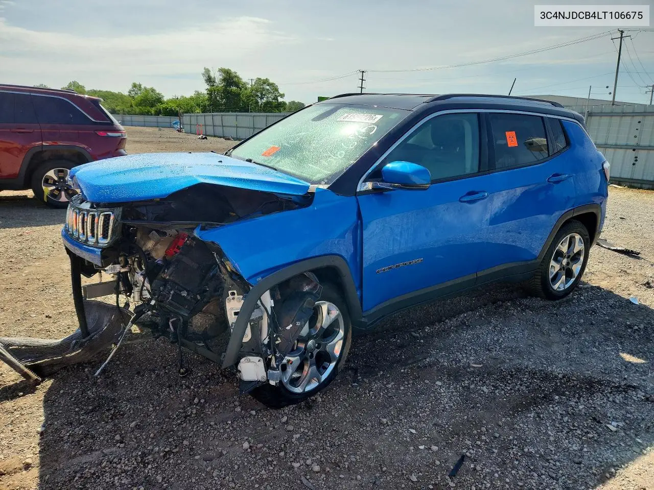 2020 Jeep Compass Limited VIN: 3C4NJDCB4LT106675 Lot: 61559226
