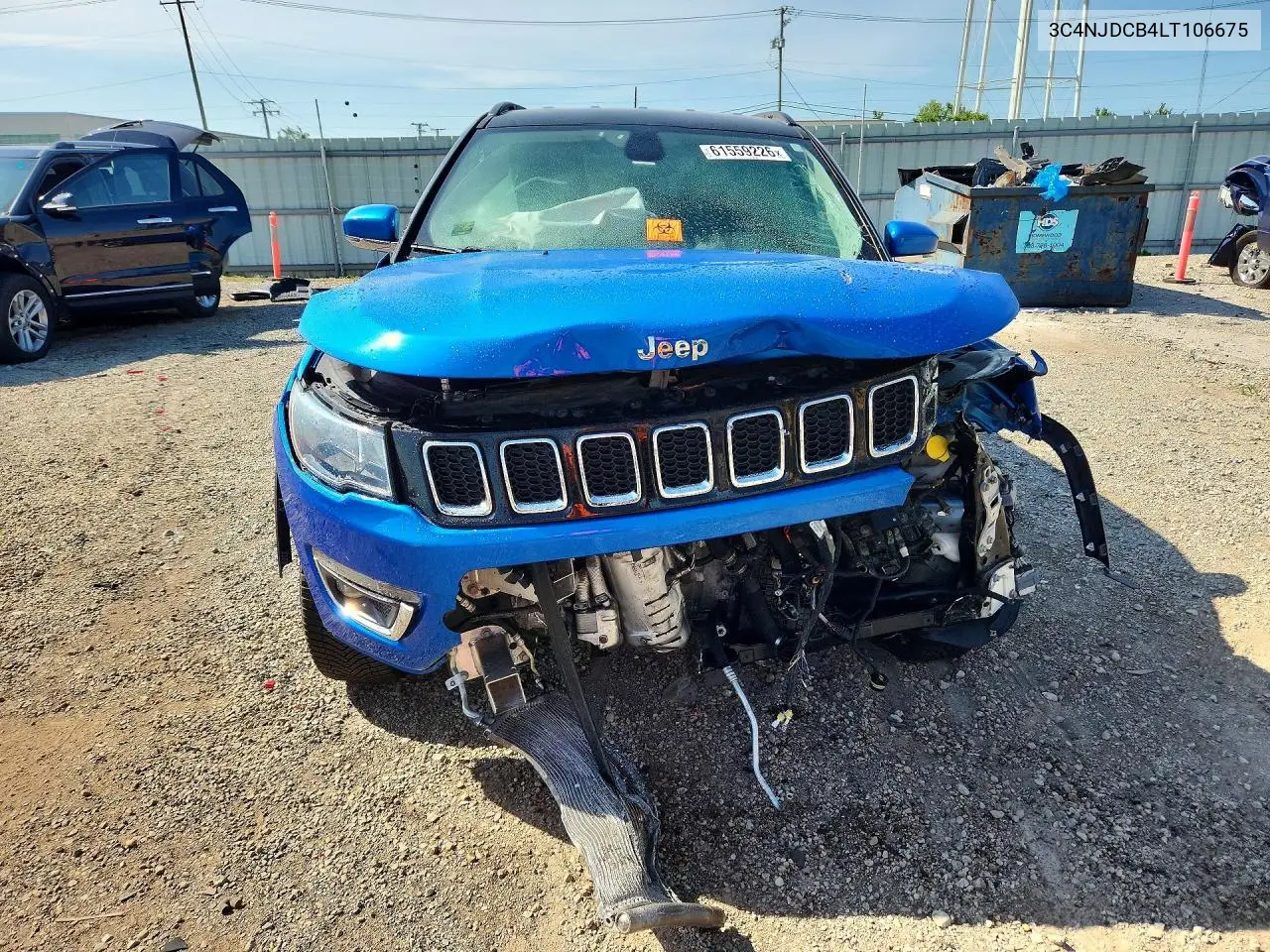2020 Jeep Compass Limited VIN: 3C4NJDCB4LT106675 Lot: 61559226