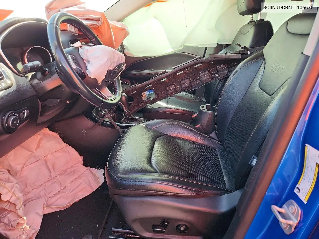 2020 Jeep Compass Limited VIN: 3C4NJDCB4LT106675 Lot: 61559226
