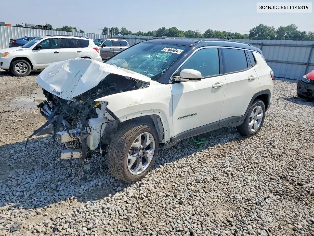 2020 Jeep Compass Limited VIN: 3C4NJDCB6LT146319 Lot: 61666946
