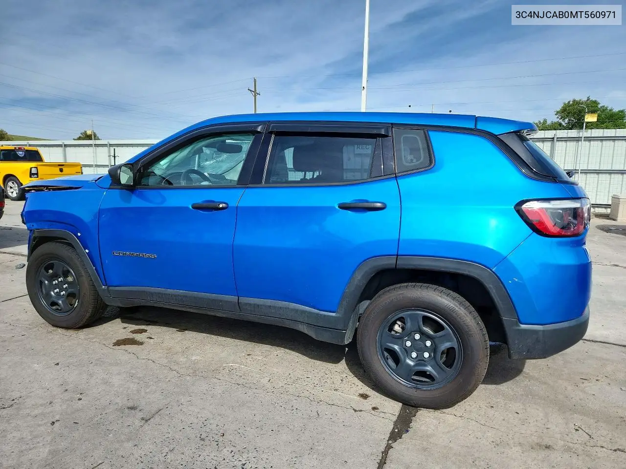2021 Jeep Compass VIN: 3C4NJCAB0MT560971 Lot: 54850886