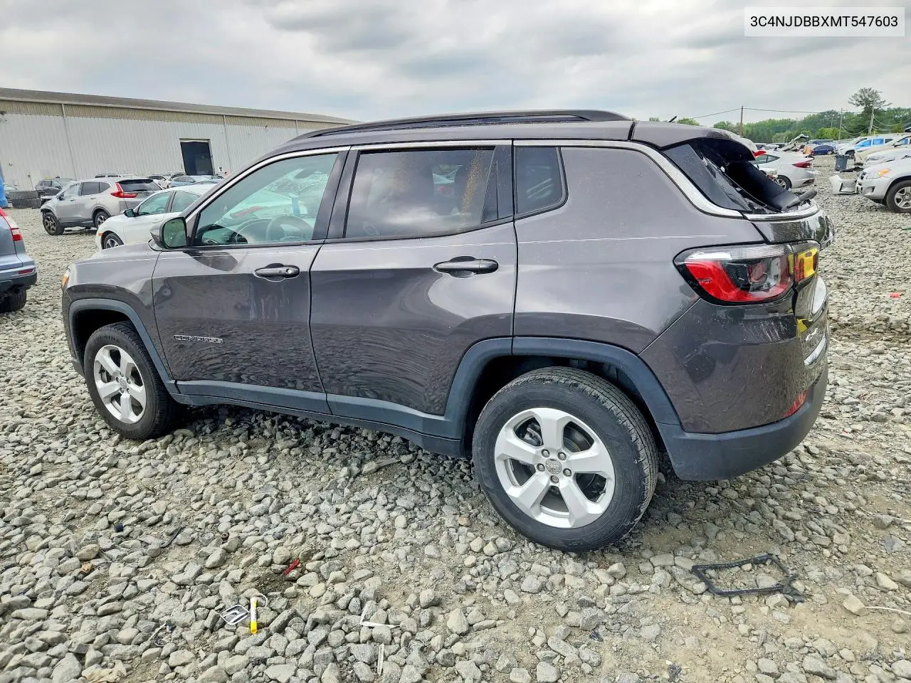 2021 Jeep Compass Latitude VIN: 3C4NJDBBXMT547603 Lot: 56745426