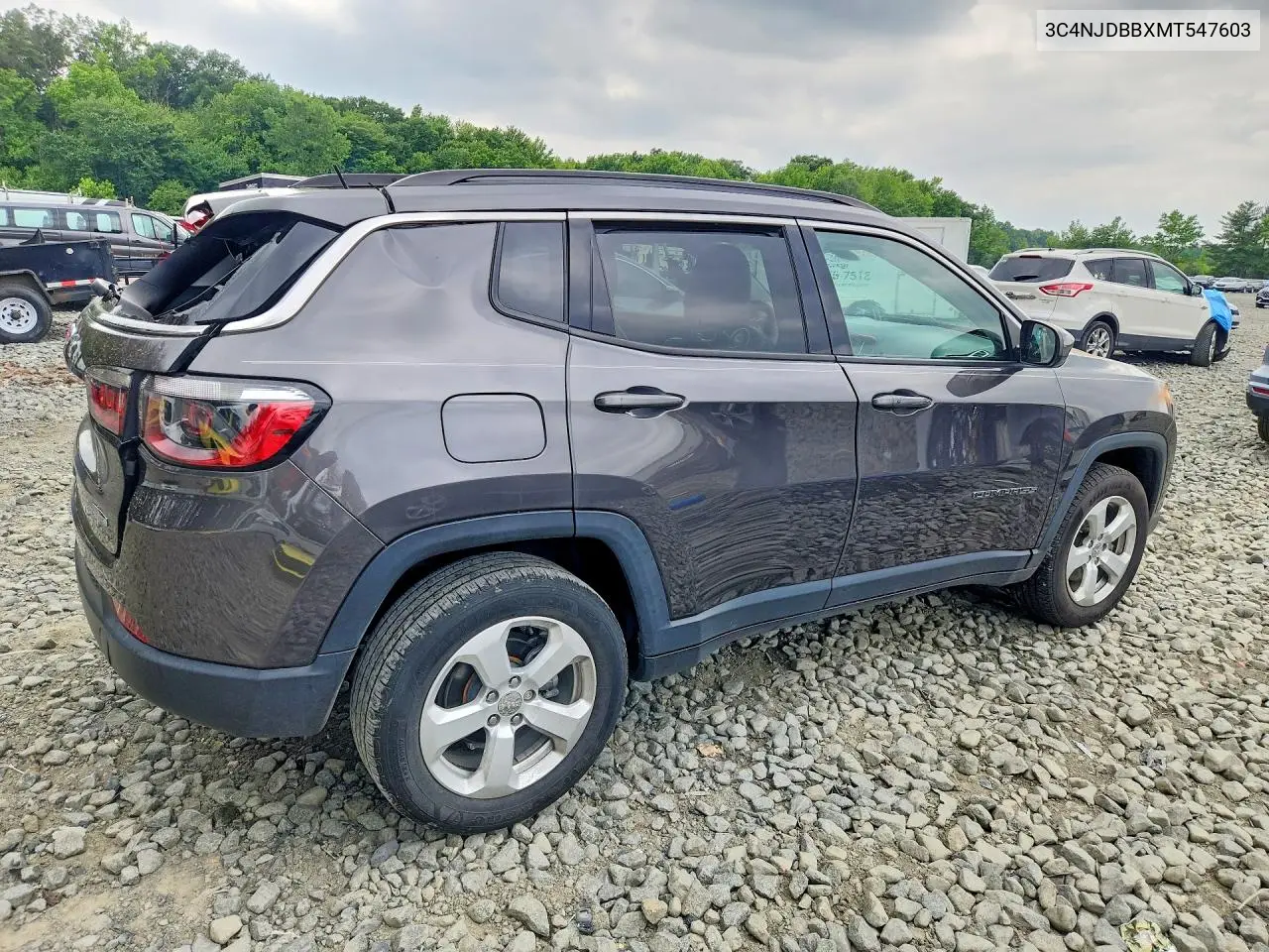 2021 Jeep Compass Latitude VIN: 3C4NJDBBXMT547603 Lot: 56745426