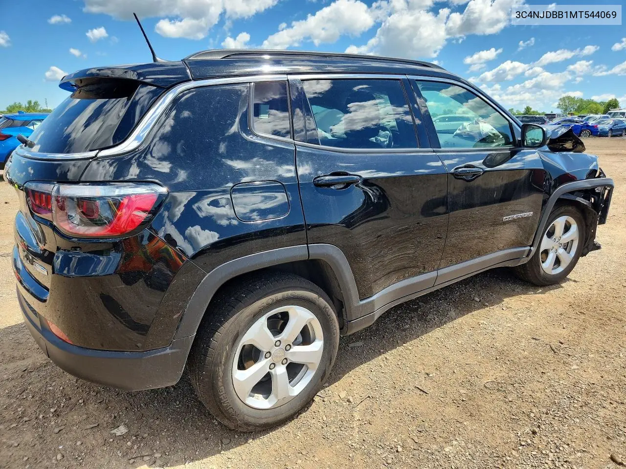 2021 Jeep Compass Latitude VIN: 3C4NJDBB1MT544069 Lot: 57249876