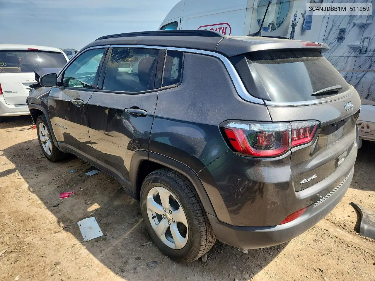 2021 Jeep Compass Latitude VIN: 3C4NJDBB1MT511959 Lot: 58159946