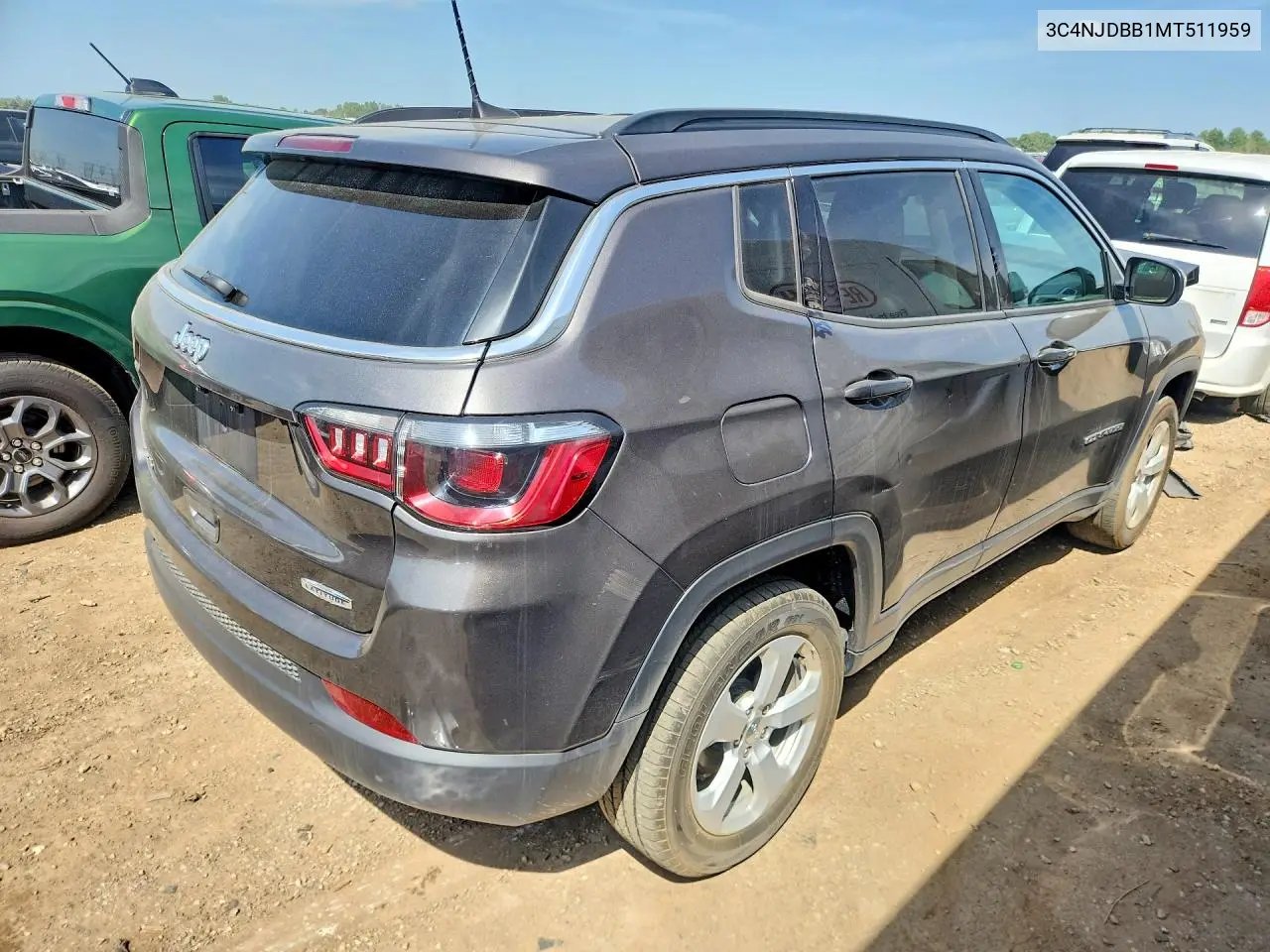 2021 Jeep Compass Latitude VIN: 3C4NJDBB1MT511959 Lot: 58159946