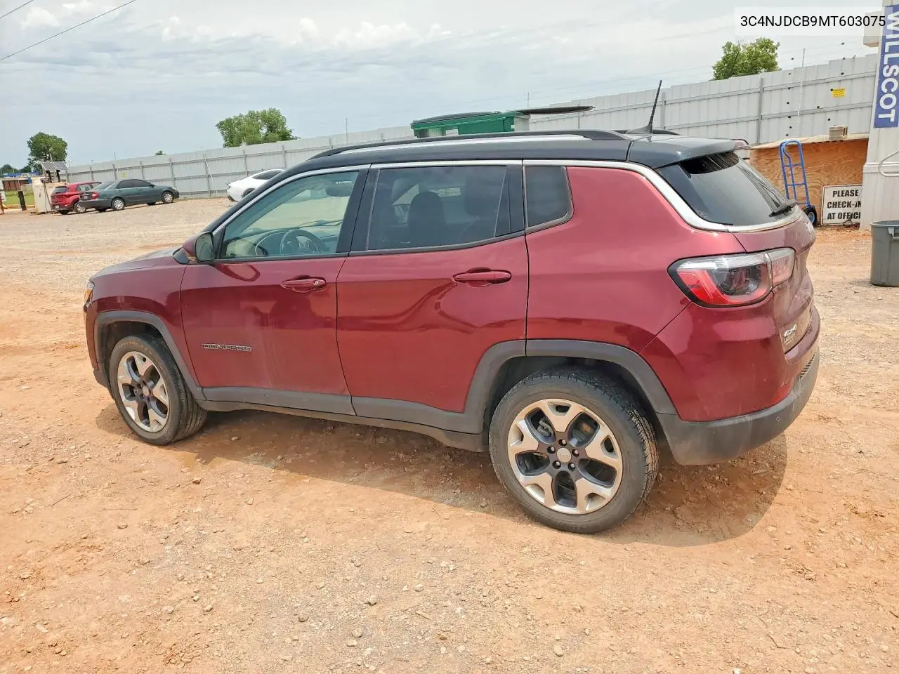 2021 Jeep Compass Limited VIN: 3C4NJDCB9MT603075 Lot: 58546206