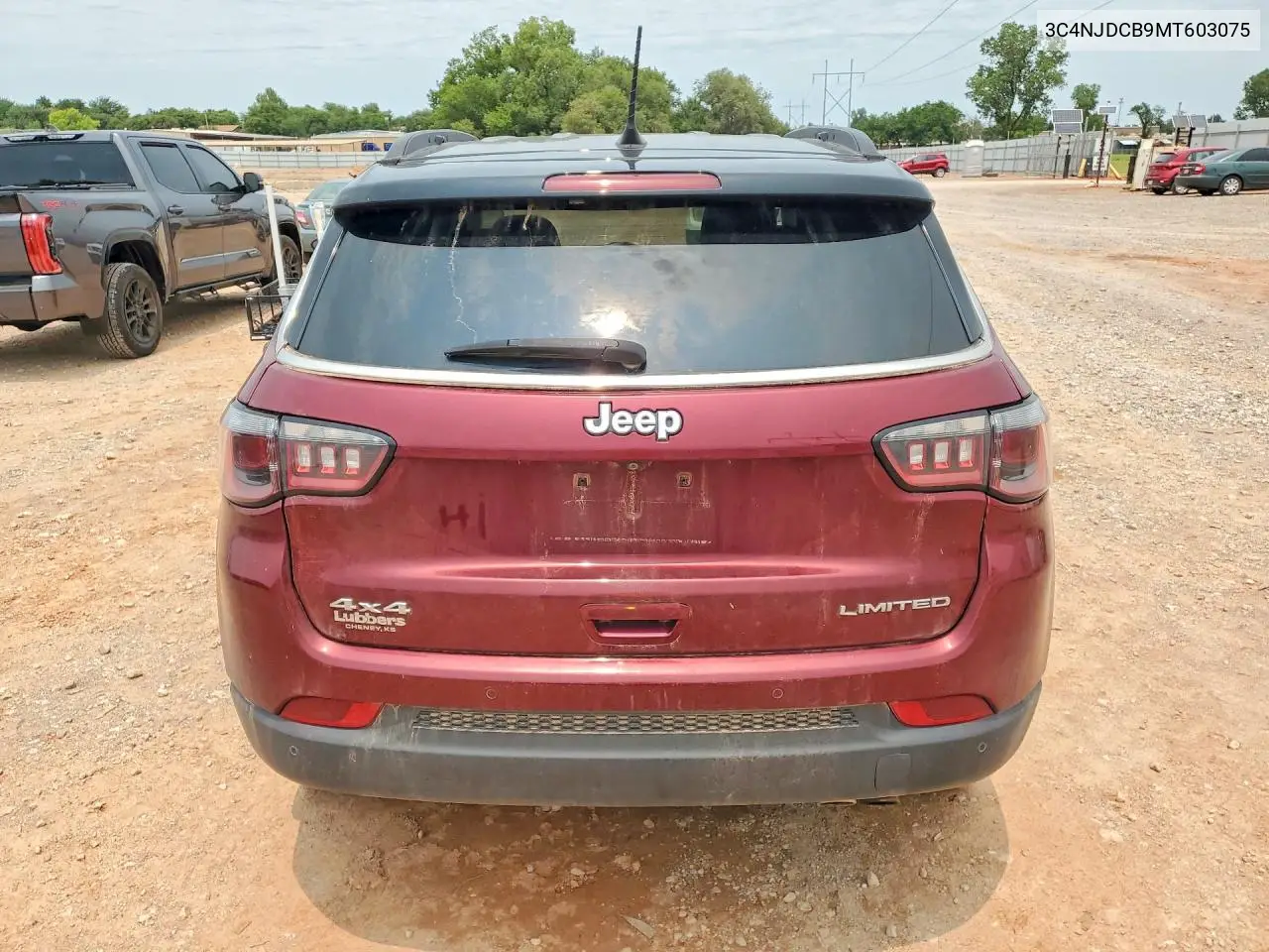 2021 Jeep Compass Limited VIN: 3C4NJDCB9MT603075 Lot: 58546206