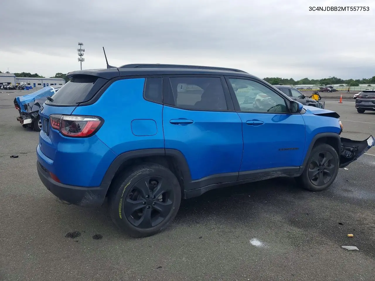 2021 Jeep Compass Latitude VIN: 3C4NJDBB2MT557753 Lot: 58644336