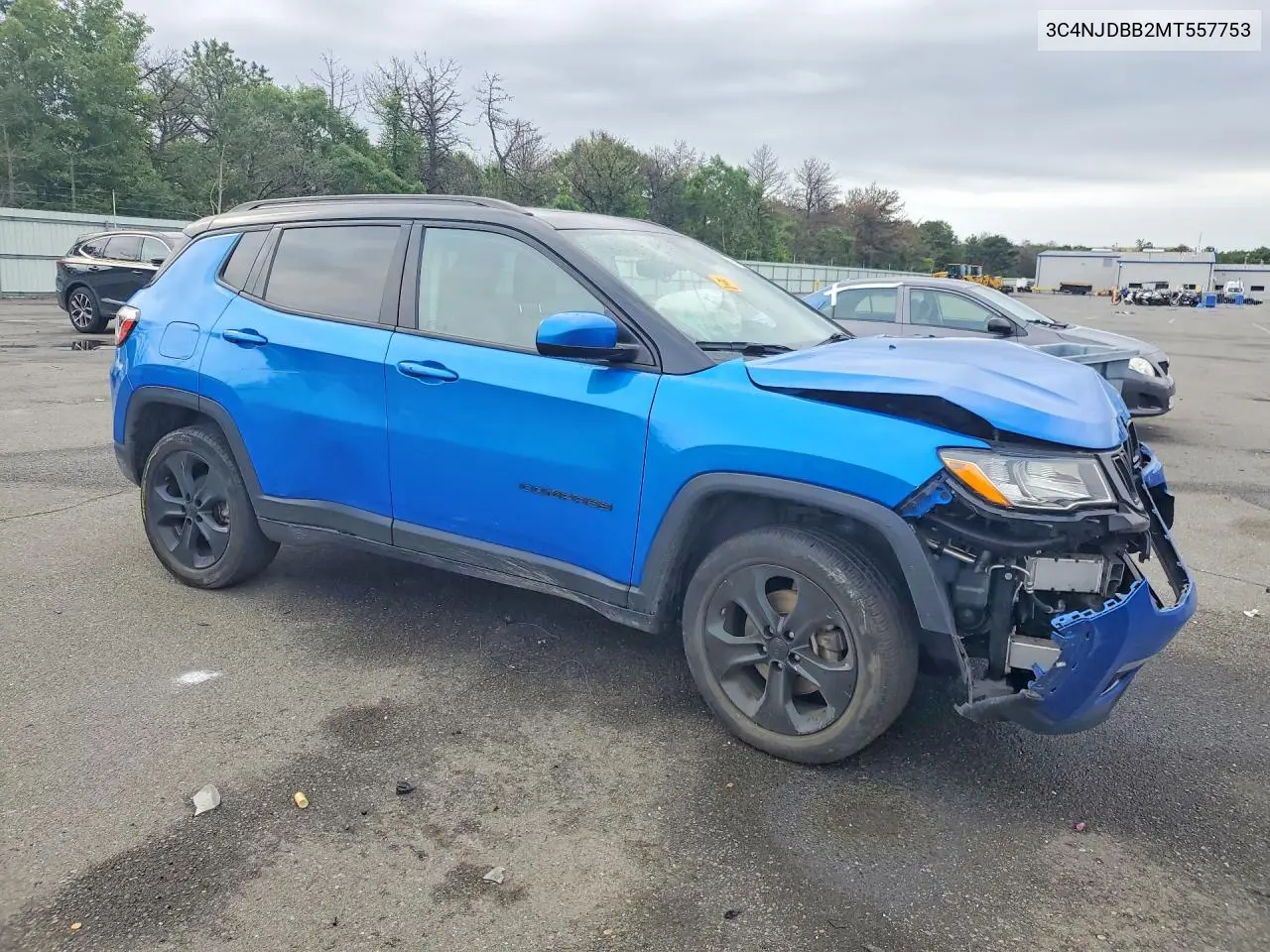 2021 Jeep Compass Latitude VIN: 3C4NJDBB2MT557753 Lot: 58644336