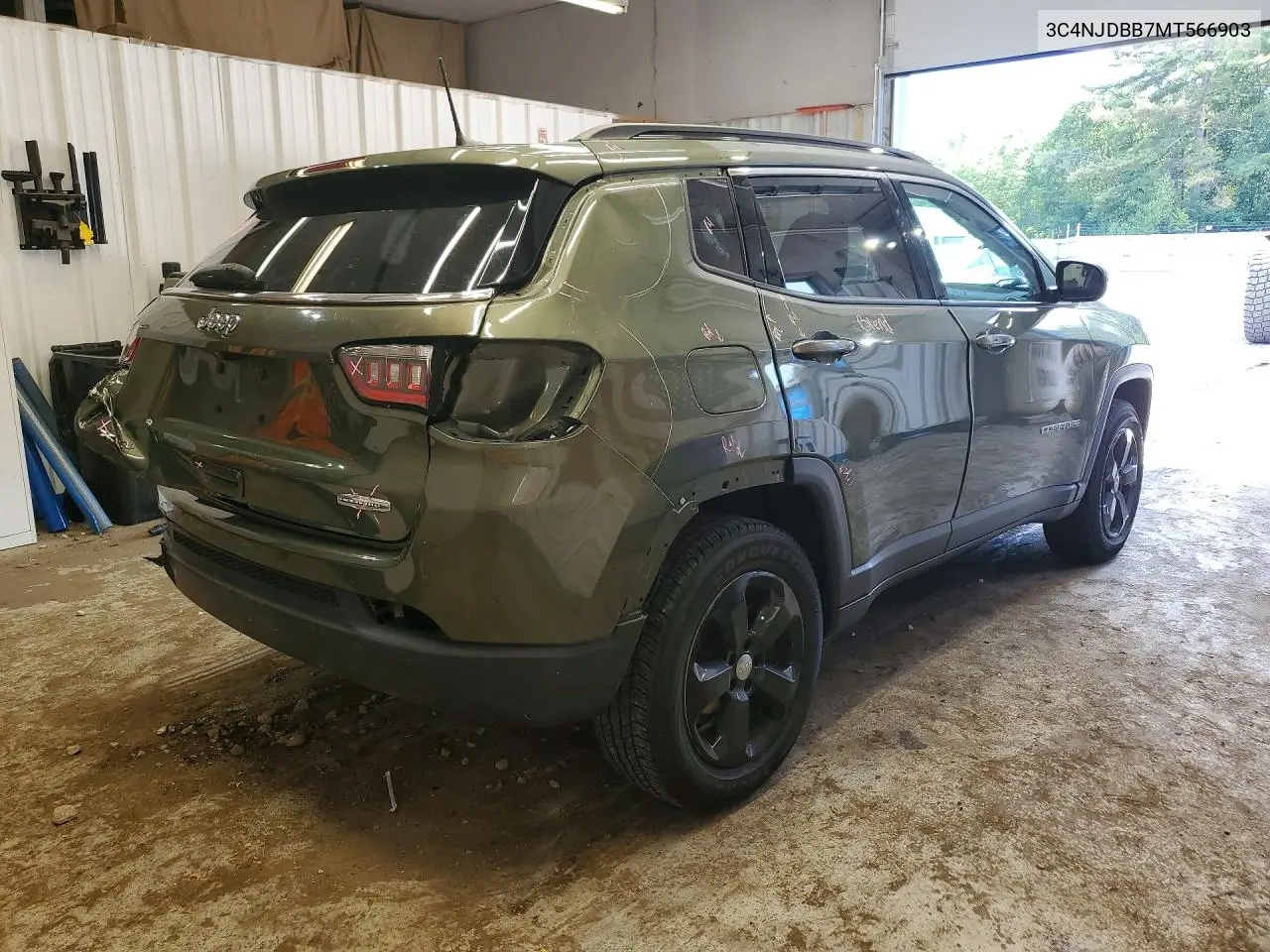 2021 Jeep Compass Latitude VIN: 3C4NJDBB7MT566903 Lot: 61116456