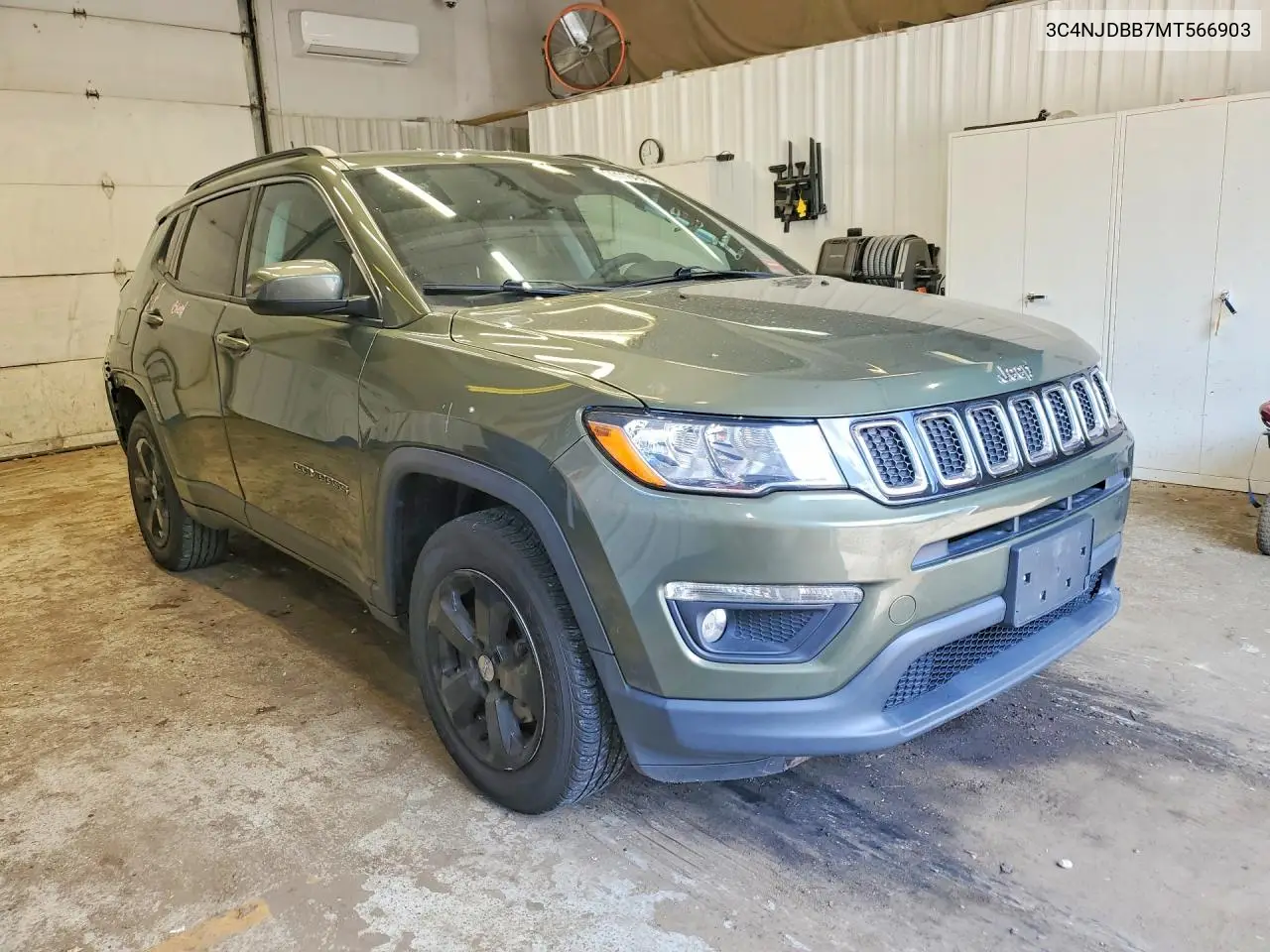 2021 Jeep Compass Latitude VIN: 3C4NJDBB7MT566903 Lot: 61116456