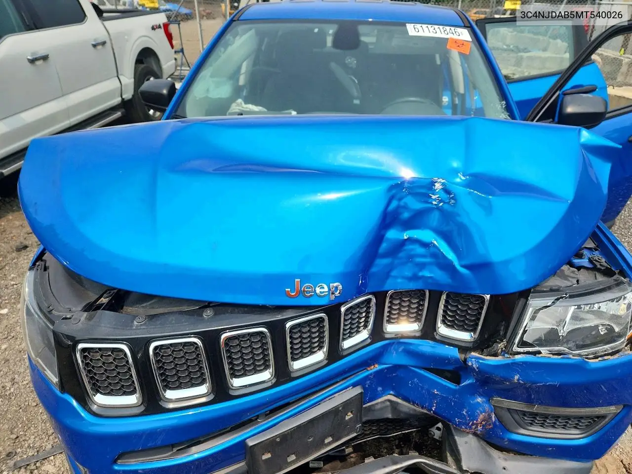 2021 Jeep Compass Sport VIN: 3C4NJDAB5MT540026 Lot: 61131846