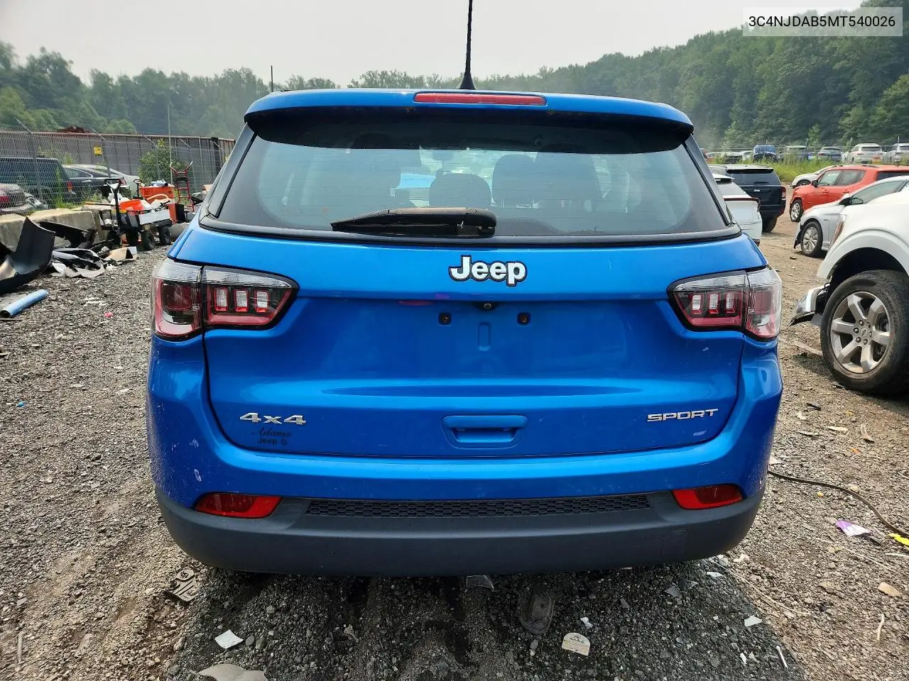 2021 Jeep Compass Sport VIN: 3C4NJDAB5MT540026 Lot: 61131846